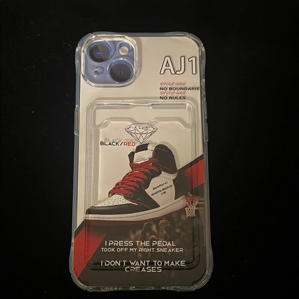 Black and Red Cell Phone Case